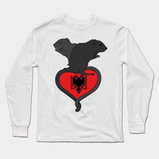 Gerbil Albania (dark) Long Sleeve T-Shirt